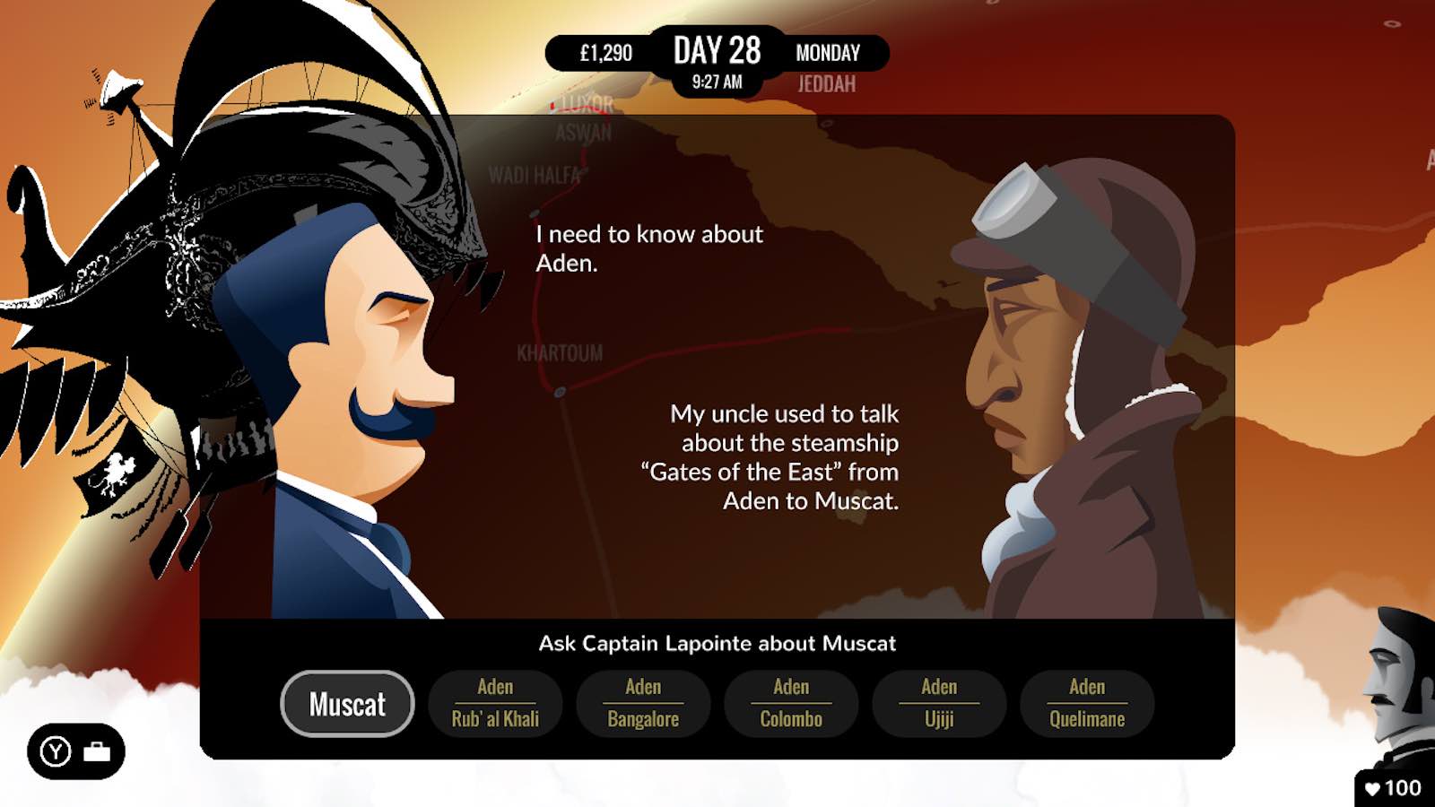 An excerpt from 80 Days on display in Digital Storytelling