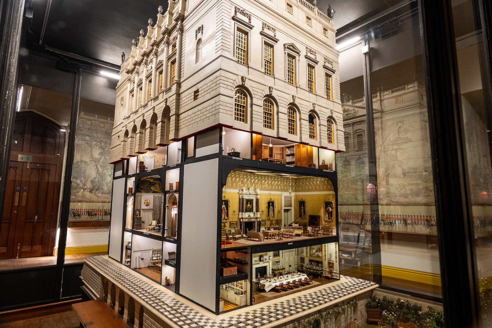 The exterior of the doll's house