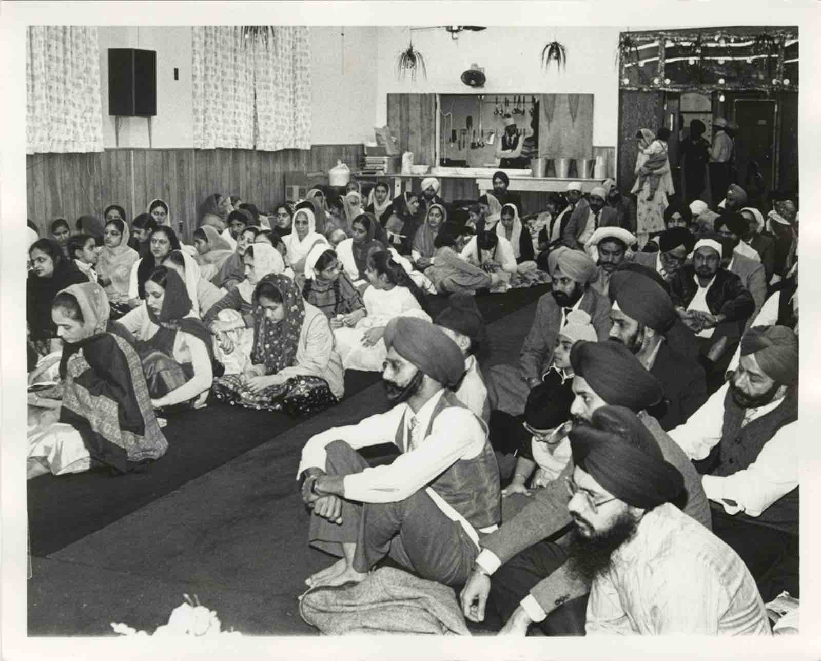 Eugene Gordon (b. 1923), The Sikh Gurdwara (temple), Flushing, Queens, 1985. Gelatin silver print.