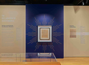 The Declaration of Independence: Long Trail to Liberty installation photo