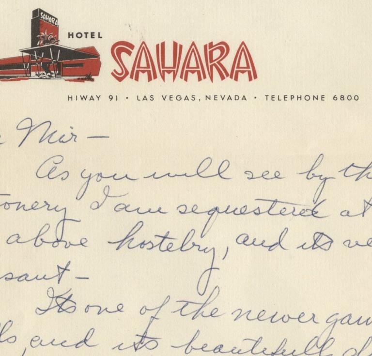 Groucho Marx letter