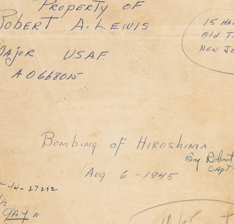 Enola Gay logbook